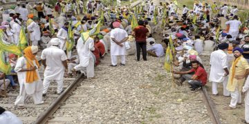 Amritsar rail tracks opened up after a dharna of 169 days by the farmers